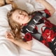 thumbnail image 5 of Balery Red Wine Rose Conjunto de Pijama Infantil de Manga Corta con Estampado – Ropa de Dormir de Algodón Suave-4X-Large, 5 of 6