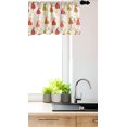 thumbnail image 3 of Leaves Window Valance, Repetitive Pattern of Abstract Autumn Leaf Nature on Pastel Background, Curtain Valance for Kitchen Bedroom Decor with Rod Pocket, 54" X 18", Ivory and Multicolor, by Ambesonne, 3 of 3
