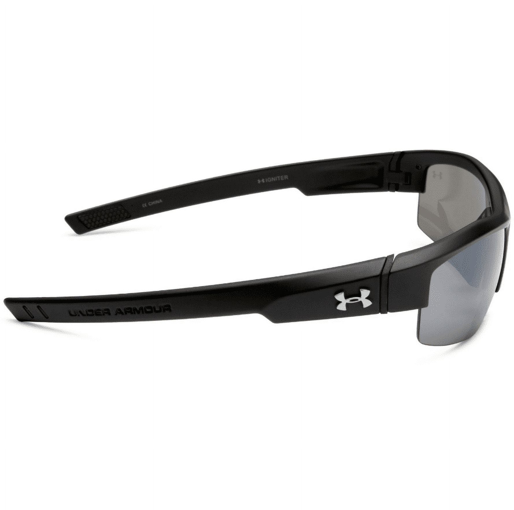 Under Armour UA Igniter Satin Black Frame Gray Mirror Lens Men's Sport Sunglasses - image 3 of 4