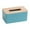 Blue, variant on Tissue Box Cover Cozival Solid Wood Rectangular Tissue Box Cover, Decorative Organizer for Bathroom Counter, Bedroom Dresser, Or Office Desk, Natural Finish, Tissue Box Cover Rectangle, Black