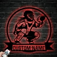 thumbnail image 5 of Craftnamesign Custom Softball Catcher Metal Sign LED Light, Softball Player Metal Wall Art, 5 of 5