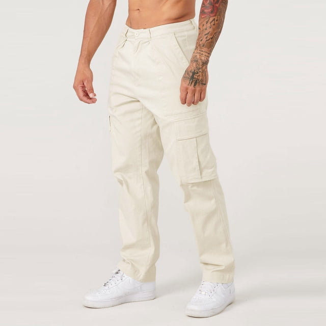 Pantalon Cargo pour Usage Quotidien Décontracté avec Multiples Poches Coupe Décontractée Pantalon Utilitaire pour Voyage en Plein Air et Randonnée