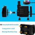 thumbnail image 4 of Rosnek 15W Submersible Water Pump 220V Garden Aquarium 12 LED Water Fountain Pump Filter Fish Pond Aquarium Tank Fountain Decor, 4 of 8