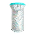 thumbnail image 4 of Reversible Raincoat - Neon Aqua With Iridescent, 4 of 9