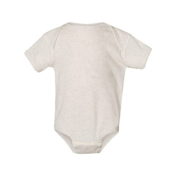 Rabbit Skins, Baby Soft Short-Sleeve Bodysuit , Natural Heather, 12 Months
