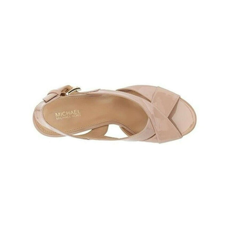 Michael Michael Kors Womens Becky Sandal Leather Peep Toe Special Occasion Sl. Walmart