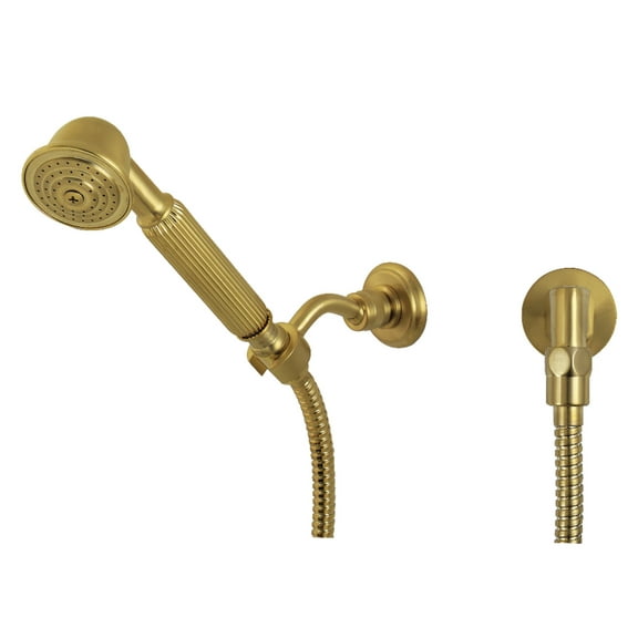 Kingston Brass KX1077BE Vintage Hand Shower Kit, Brushed Brass