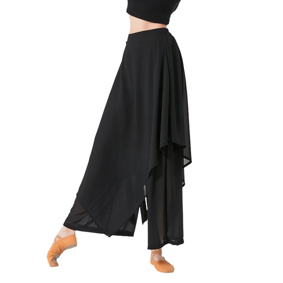 Lounge Pants Womens Wide Leg Pants Women's Casual Pants Classical Dance Trousers Wide Legged Long Pants Gymnastics Practice Exercises Dance Training Wide Leg Pants