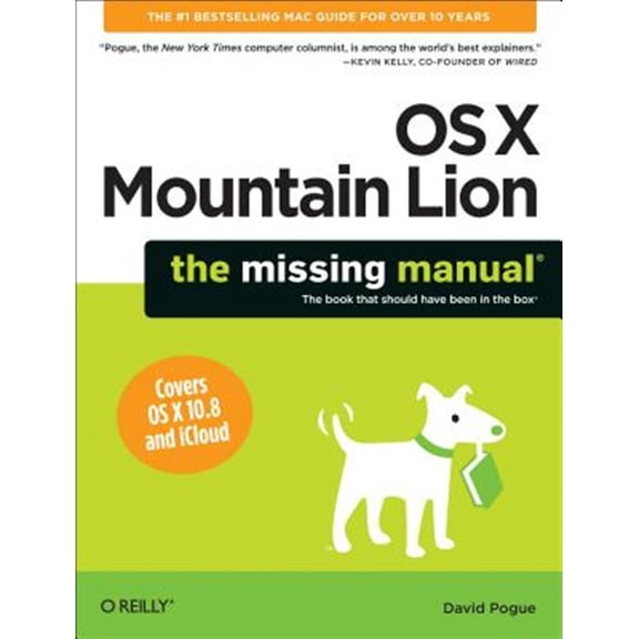 Pre-Owned OS X Mountain Lion: The Missing Manual (Paperback) 1449330274 9781449330279