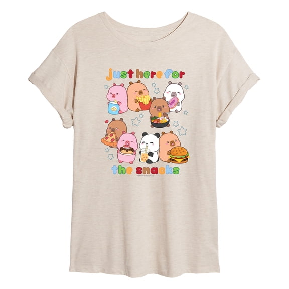 CapyFun - Capybara Here for the Snacks Relaxed Fit T-Shirt
