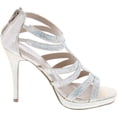 thumbnail image 6 of Bella Marie Women's Alessa-25 Special Occasion Rhinestone Strappy Heeled Sandal, 6 of 7