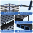 thumbnail image 5 of MUCHANT 20’X20’ Outdoor Heavy-Duty Carport Galvanized Steel Roof with Reinforced Stable Triangle Frame & Enhanced Base for Car, Pickup and Truck, 5 of 8
