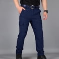 thumbnail image 2 of Men's Tactical Work Pants Stretch Wide Leg Loose Fit Quick-Dry Lightweight Casual Cargo Hiking Pants with Multi-Pockets, 2 of 4