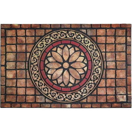 

Rectangle Entrance Door Mat Large 18 x 30 Inch High Traffic Area Entry Way Doormat Front Door Rugs Outdoors Heavy Duty Welcome Mat Non Slip Rubber Back Low Profile for Garage