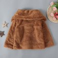 thumbnail image 7 of Cethrio Toddler Girls Hoodless Fleece Jacket Casual Warm Kids Winter Clothes Christmas Gift Coat Khaki Size 2-3 Years, 7 of 7