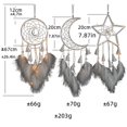thumbnail image 2 of Juego de tres piezas (luces blancas envolventes) Atrapasueños, Atrapasueños con plumas Hecho a mano Atrapasueños de hadas Estilo indio Decoración para colgar en la pared para sala de estar, dormitorio, 2 of 4