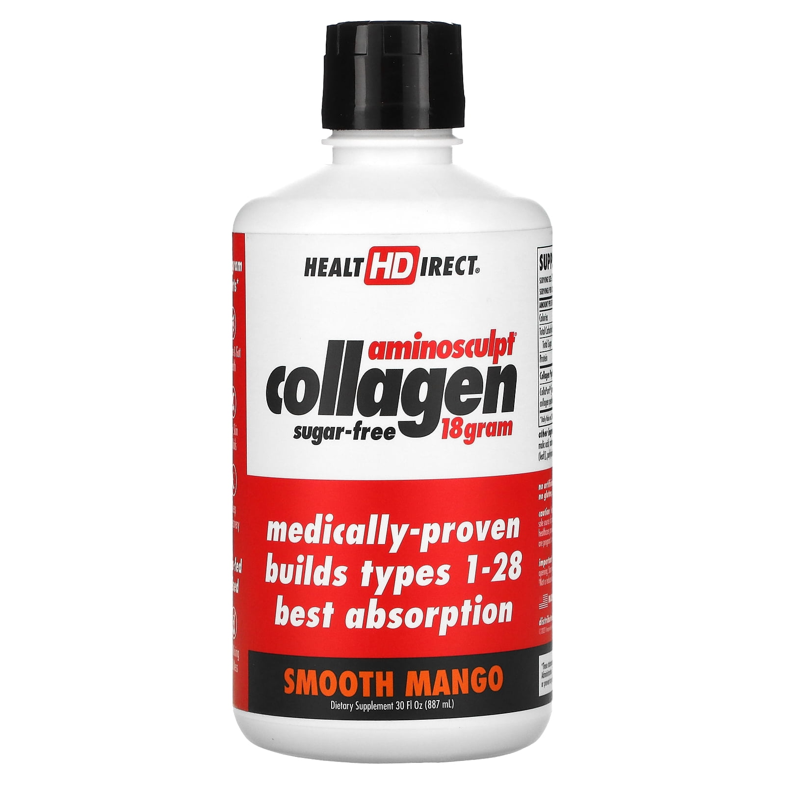 Health Direct - AminoSculpt Collagen Peptides Sugar-Free Natural Mango - 30 oz.