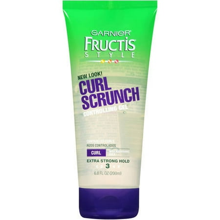 Garnier Fructis Style Curl Scrunch Extra-Strong Hold Hair Gel, (Best Product For Scrunching Curly Hair)