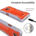 thumbnail image 3 of FITO For Moto G Power 2021 Case, Phone Case with Screen Protector and Kickstand (Orange), 3 of 6