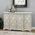thumbnail image 2 of Uttermost Sophie 4-Door Transitional Wood Cabinet in Weathered Gray/Light Tan, 2 of 2