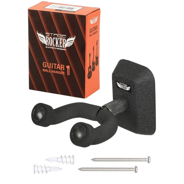 Soporte de pared para guitarra Stage Rocker Classic Matte Black