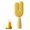 Yellow, variant on mdesiwst U-shaped Air Cushion Brush Magnetic Multi-functional Anti-static Scalp Massage Comb Women Portable Hair Styling Detangling Brush