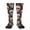 2 Black-2, variant on funny Skull star print thigh-high socks, crafted for both men and women with a stretchy, high-opaque design perfect for daily wear