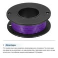 thumbnail image 3 of Uxcell 28AWG Stranded Wire Hookup 10M/33ft Purple Electrical Wire UL1007 Spool, 3 of 6