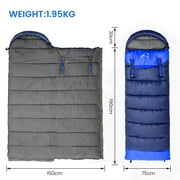0 Degree Wearable Sleeping Bag for Adults Compact Lightweight Cold Weather Mummy Sleeping Bags for 2-3 Season Camping Backpacking, Fits 5°F ~ 50°F, 4.3lbs More Warmer