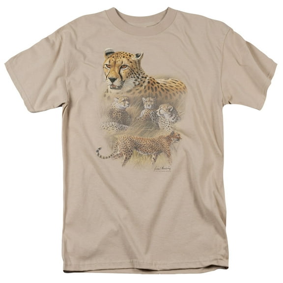 Wildlife Cheetahs Officially Licensed Adult T Shirt