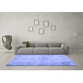 thumbnail image 3 of Ahgly Company Machine Washable Indoor Rectangle Persian Blue Traditional Area Rugs, 2' x 4', 3 of 4