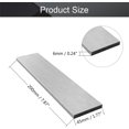 thumbnail image 2 of HUGFEGWE HSS Lathe Tool Bit 6mm x 45mm x 200mm Square Lathe Turning Tool Blanks High Speed Steel Rectangular Fly Cutter Mill Blank 1pcs CJB91-24121, 2 of 7