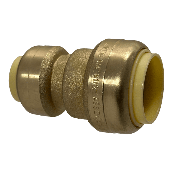 5 Pcs XFITTING Push Fit 3/4 Inch x 1/2 Inch Push Fit Coupling, Push Fit Reducing Coupling, 27-3-8=5XX