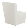 thumbnail image 4 of Lifestyle Solutions Ellway Modern Fabric Solid Print Accent Chair with Pillow, Ivory, 4 of 10