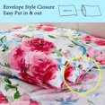 thumbnail image 4 of Floral Printed Sheet Set King Soft Microfiber Botanical Bed Sheets Extra Deep Pocket Pieces, 4 of 6