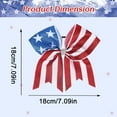 thumbnail image 2 of Monebena 4th of July Cheer Bows Fourth of July Accessories Patriotic Red White and Blue Bow Hair Accessories Memorial Day Hair Bow Hair Scrunchies for Women Flag Design Accessories Party Supplies, 2 of 7