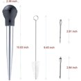 thumbnail image 4 of Baster para pavo, jeringa para cocinar, baster de acero inoxidable, 4 of 5