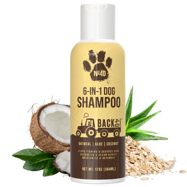 Shampoo para perros Back 40 Dogs No. 40 6 en 1 con avena 504 ml