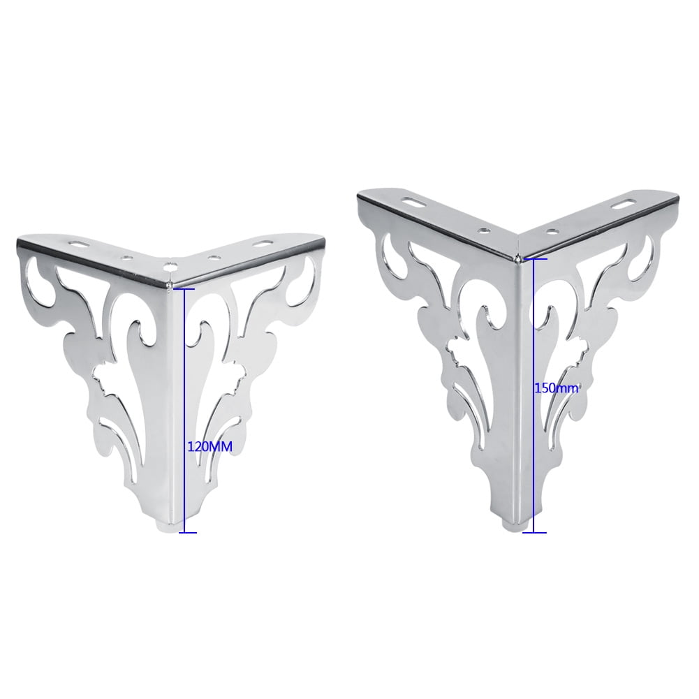 Tbest metal polished sofa legs modern hollow patten table cabinet bed leg feet furniture accessories sofa legssofa leg walmart com