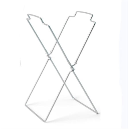 Multifunctional Support Rack 1 Pc Portable Trash Bag Holder X-Frame Platic Bag Holder Stand Durable Household Towel Rack Stainless Steel Folding Trash Bag Holder (Silver)