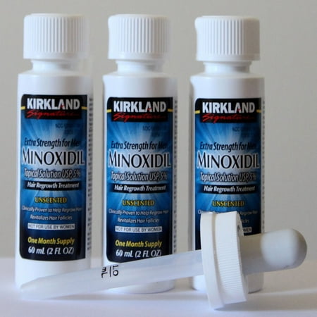 Kirkland Minoxidil 5% Extra Strength Men Hair Regrowth Solution 3 Month 10/2024