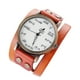 thumbnail image 1 of sweethay Couple Leather Alloy Watch Women Men Adjustable Party Traveling Wrist Style Wristwatch Leather Band Casual Accessory Banquet Relojes Naranja, 1 of 4