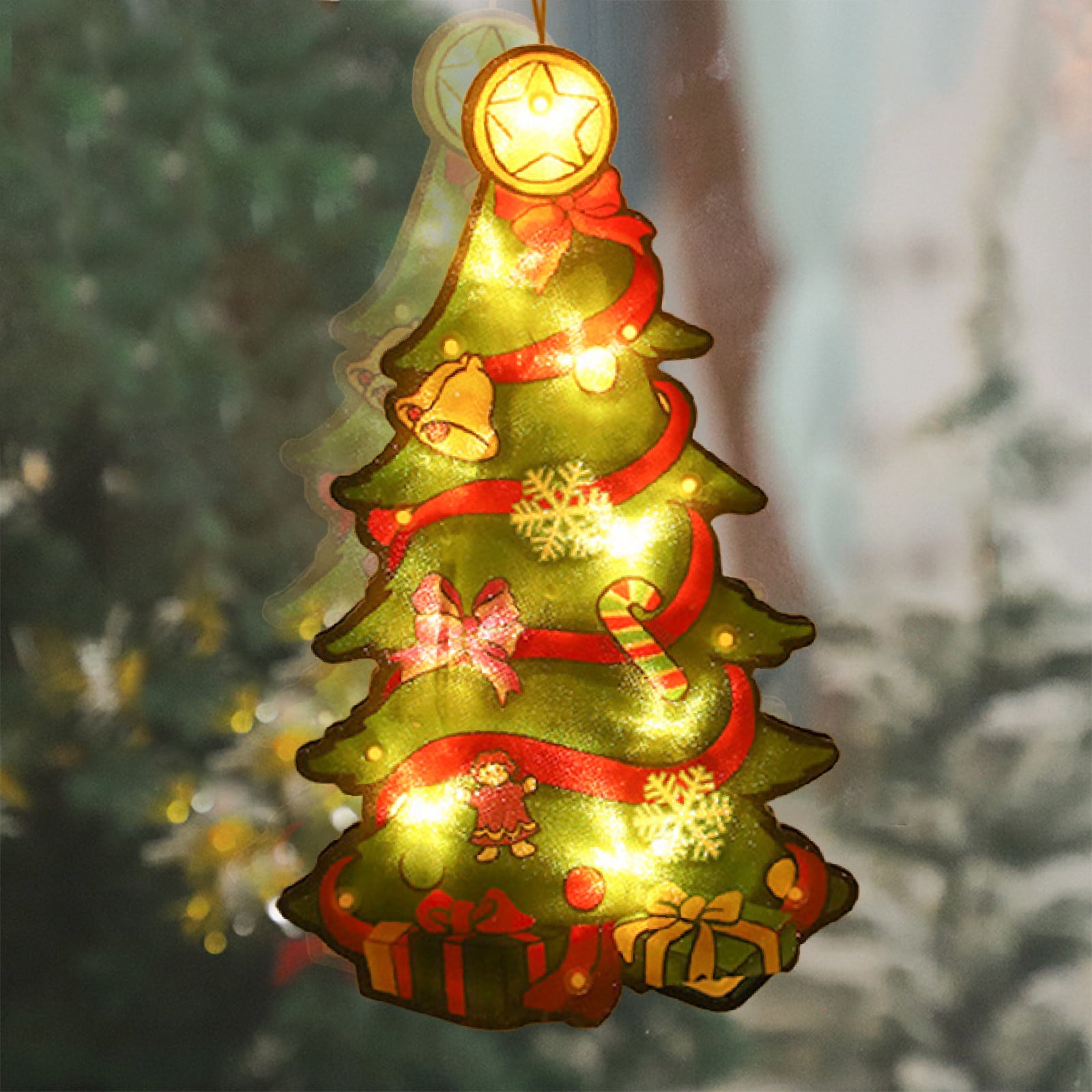 QISIWOLE Christmas Window Decoration Lights, Battery Operated Christmas