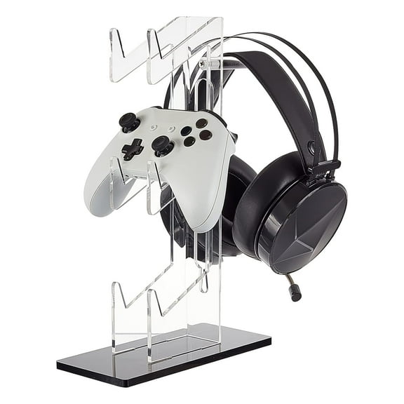 Universal 3 Tier Controller Holder Transparent Acrylic Game Controller Display Stand Detachable Gamepad Desktop Stand for Display and Organization for DIY