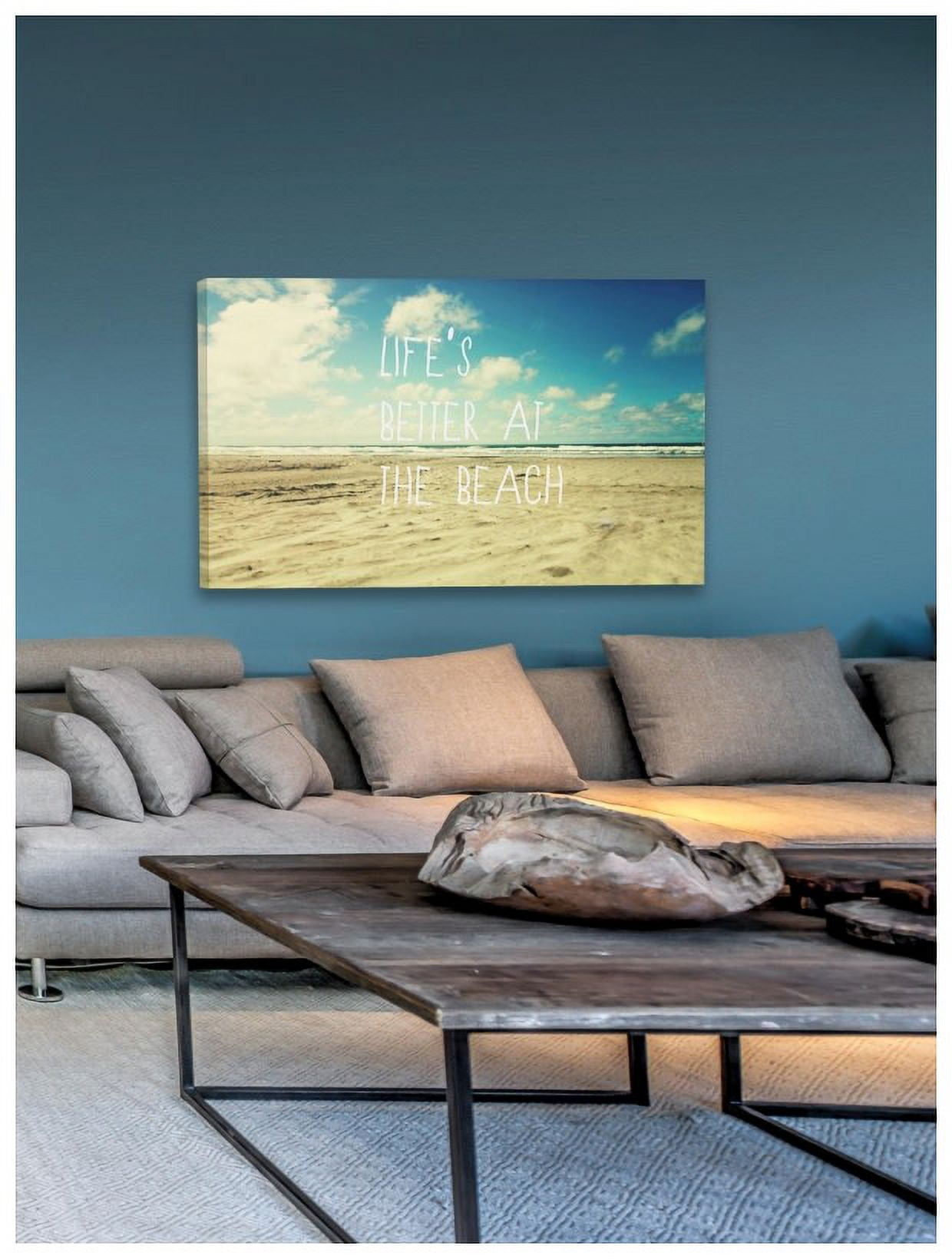 Marmont Hill "Life's Better at the Beach" Sylvia Cook Painting Print on Canvas