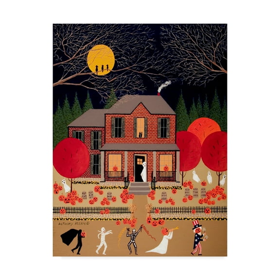 Trademark Fine Art 'Halloween Home' Canvas Art by Anthony Kleem