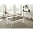 thumbnail image 2 of Steve Silver Cayla Farmhouse Storage Coffee Table in Dark Oak and White, 2 of 7