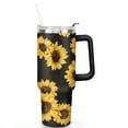 thumbnail image 2 of Sunflowers 40 OZ Tumbler Cup with Lid and Straw Gifts for Mom Friend Sister Grandma, 2 of 7