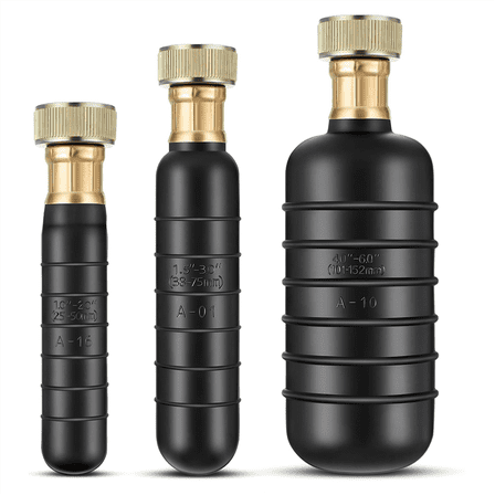 Drain Bladder Kit,3 PCS Cleaning Bladders Fits 1 to 6 Pipe, Unclogs Stubborn Blockages in Main & Sewer