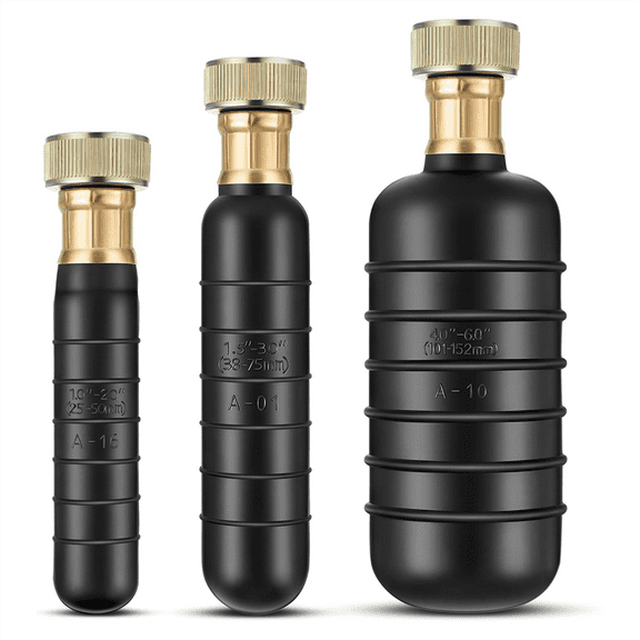 Drain Bladder Kit,3 PCS Cleaning Bladders Fits 1 to 6 Pipe, Unclogs Stubborn Blockages in Main & Sewer